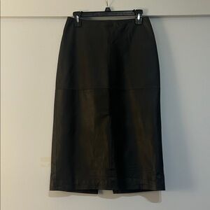 Madison Studio Genuine Leather Skirt